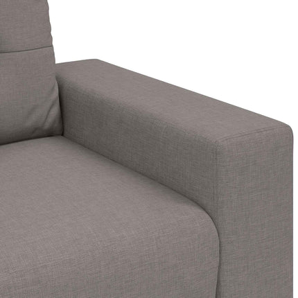 Sofa 2 stk. Gråbrun Linned-blandet stof