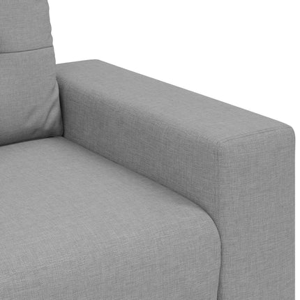 Sofa 2 stk. Skygrå Linned-blandet stof