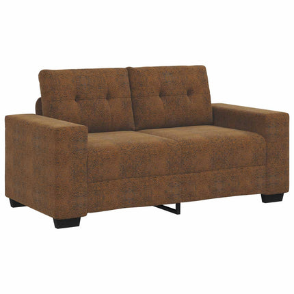 Sofa 2 stk. Brun Stof