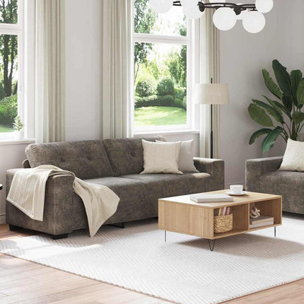 Sofa 2 stk. Mørkegrå Stof