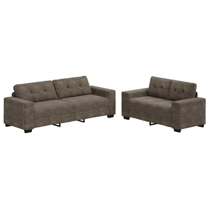 Sofa 2 stk. Mørkegrå Stof