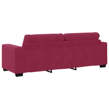 Sofa 2 stk. Vinrød Fløjl