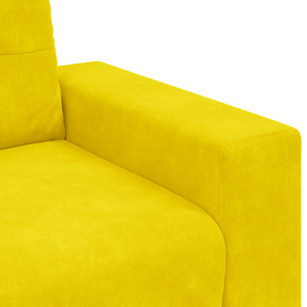 Sofa 2 stk. Gul Fløjl