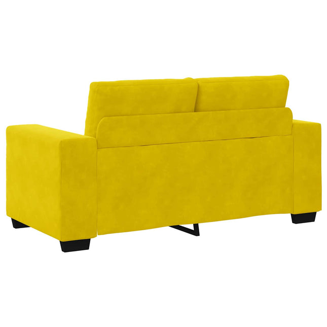 Sofa 2 stk. Gul Fløjl
