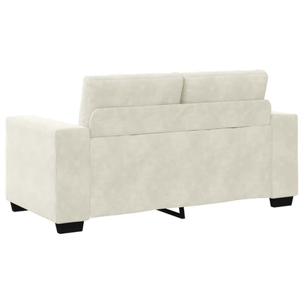 Sofa 2 stk. Cremefarvet Fløjl
