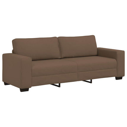 sofasæt 2 dele med hynder stof brun