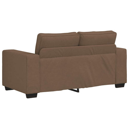 sofasæt 2 dele med hynder stof brun