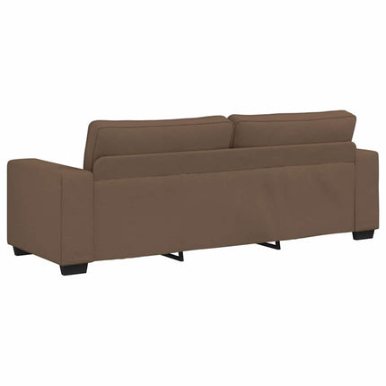 sofasæt 2 dele med hynder stof brun