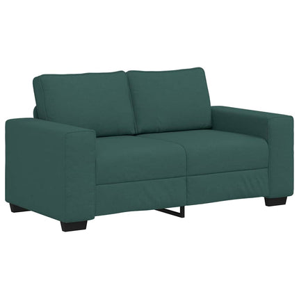 sofasæt 2 dele med hynder stof mørkegrøn