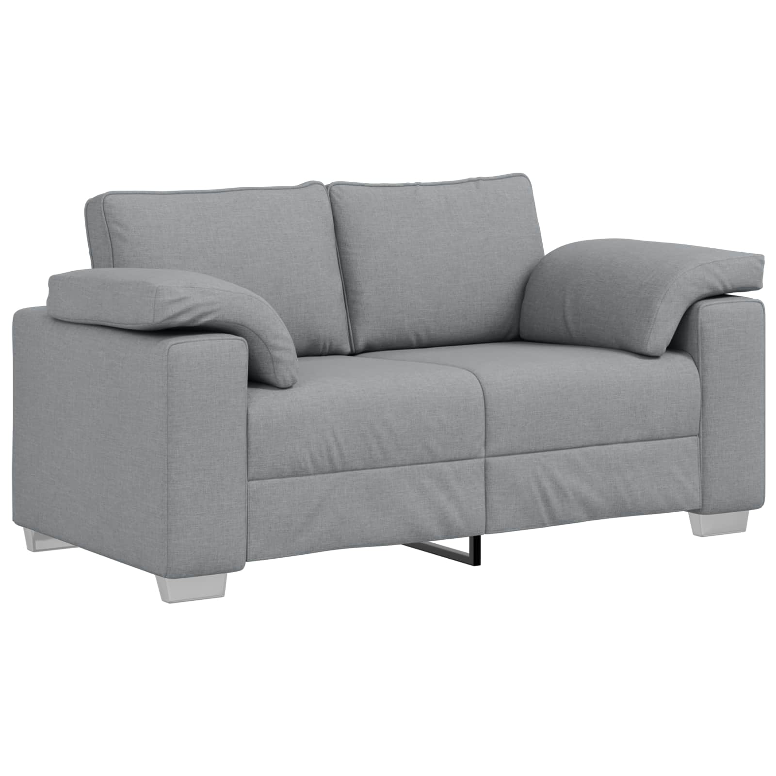 Sofa Sæt 2 pcs Lysegrå 219 x 77 x 82 cm Stof