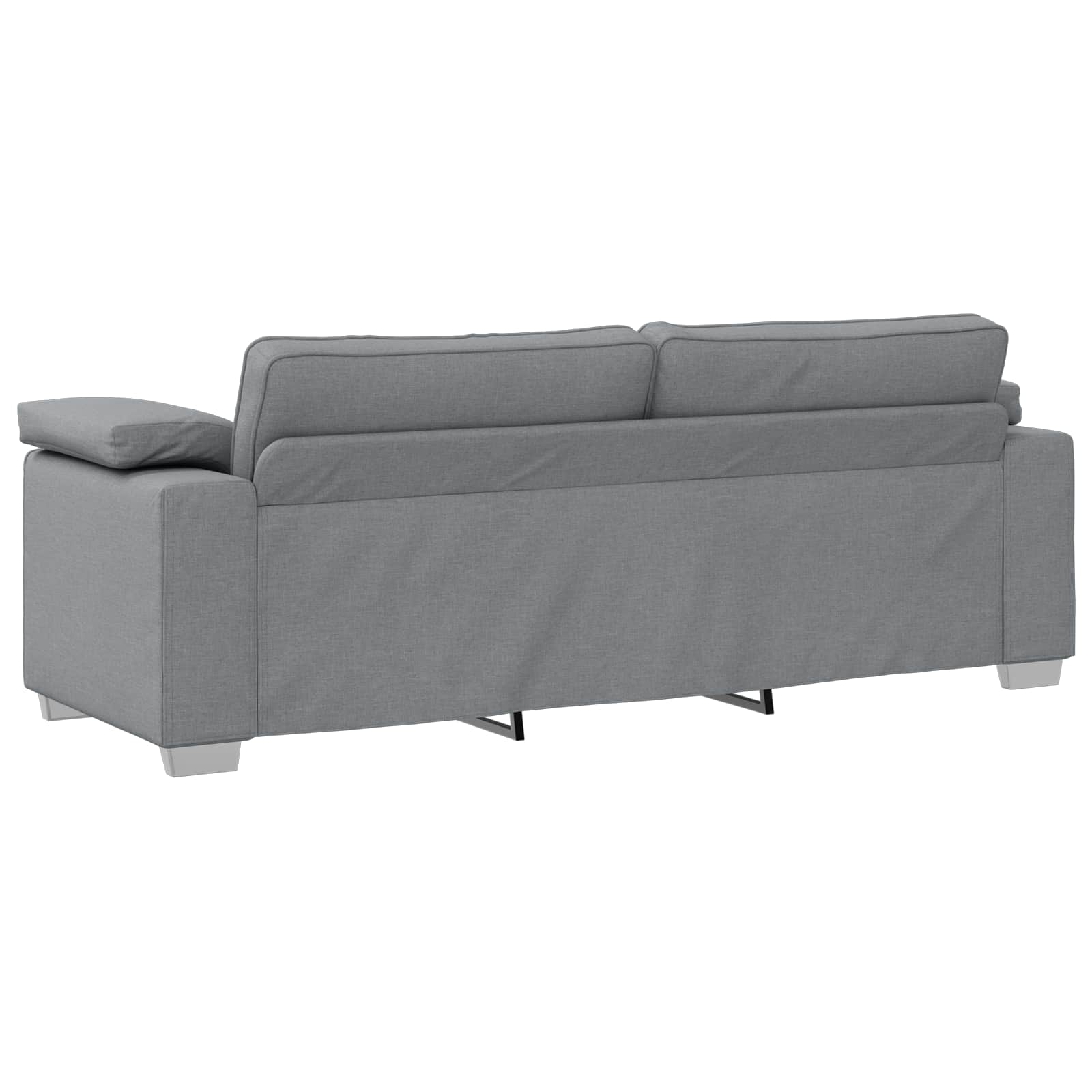 Sofa Sæt 2 pcs Lysegrå 219 x 77 x 82 cm Stof