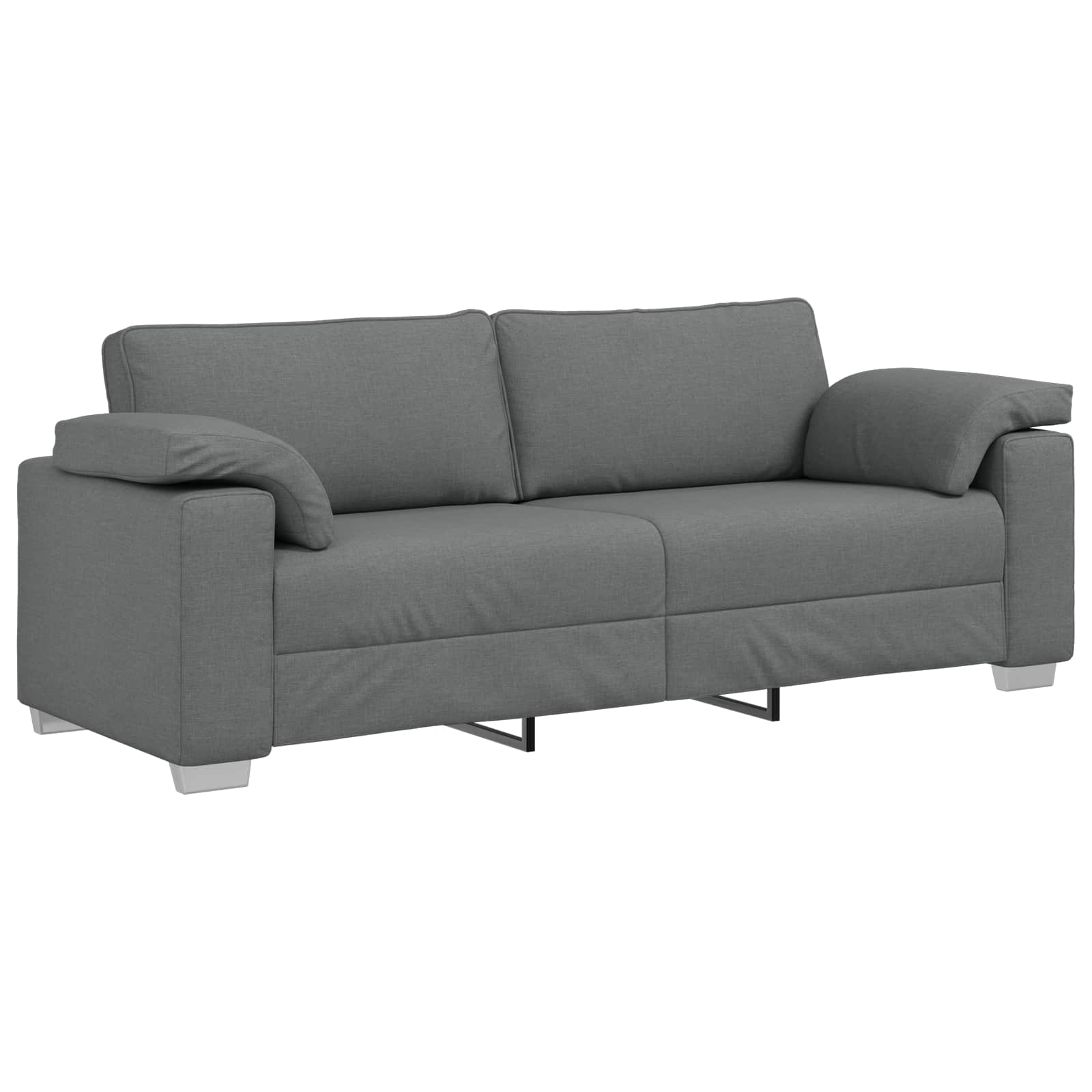 Sofa Sæt 2 pcs Mørkegrå 219 x 77 x 82 cm Stof