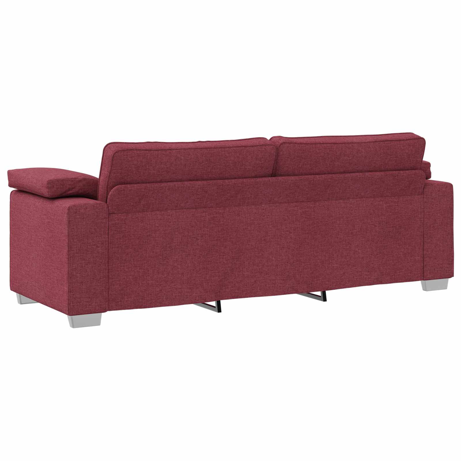 Sofa Sæt 2 pcs Vinrød 219 x 77 x 82 cm Stof