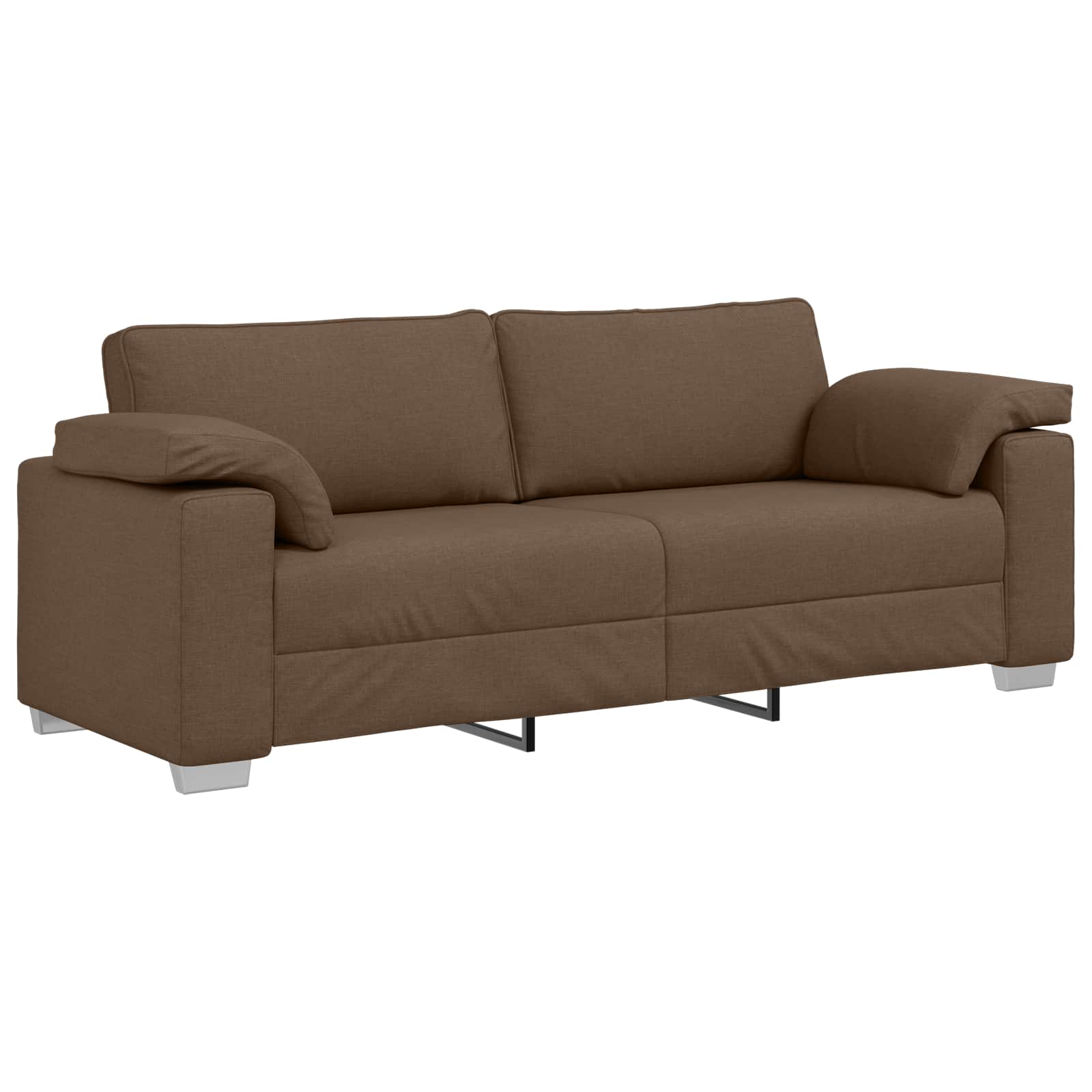 Sofa Sæt 2 pcs Brun 219 x 77 x 82 cm Stof