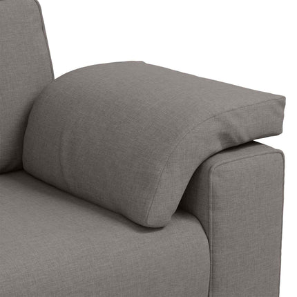 Sofa 2 pcs Gråbrun 219 x 80 x 82 cm Stof