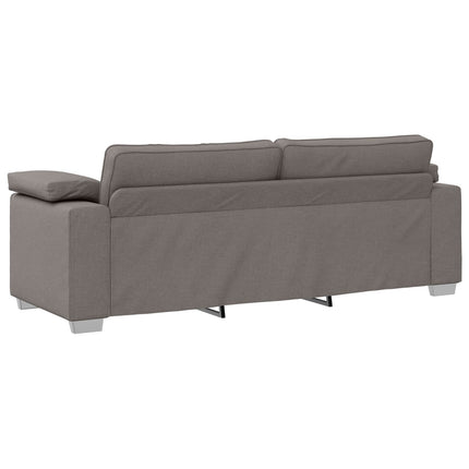 Sofa 2 pcs Gråbrun 219 x 80 x 82 cm Stof