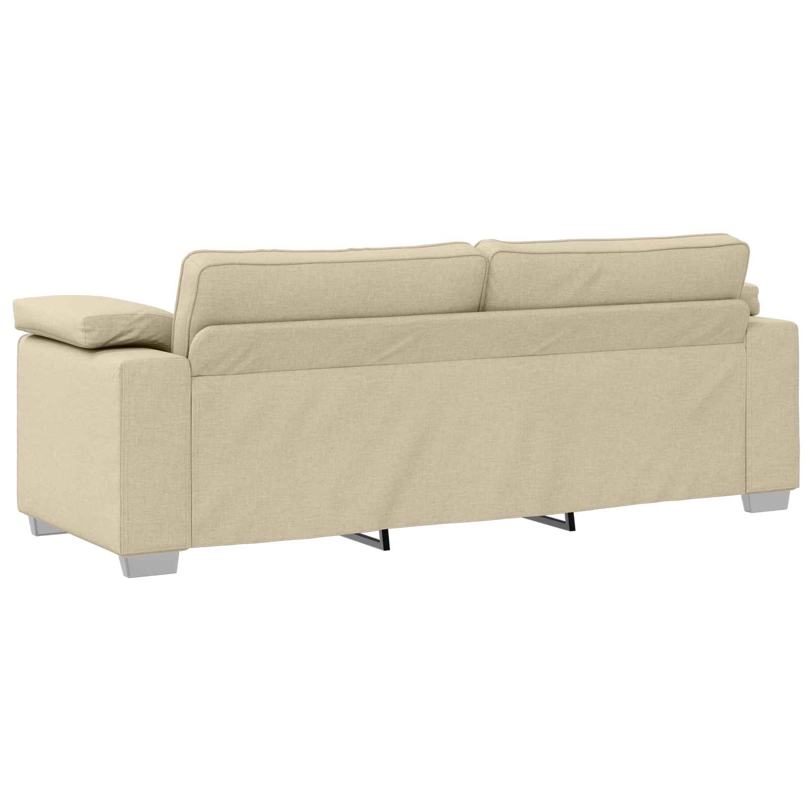 Sofa Sæt 2 pcs Creme 219 x 77 x 82 cm Stof