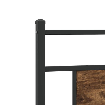 sengeramme 75x190 cm uden madras konstrueret træ røget eg