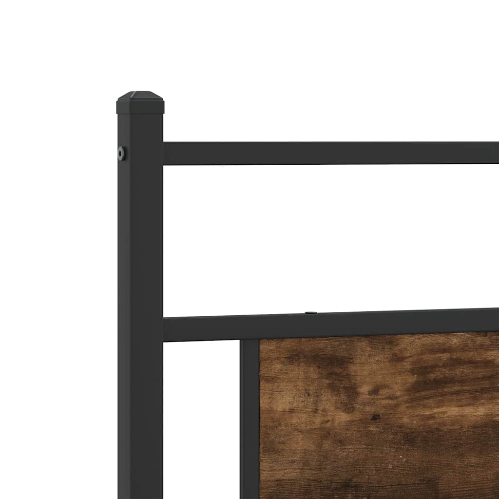 sengeramme uden madras 107x203 cm konstrueret træ røget eg