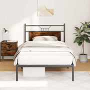 sengeramme uden madras 107x203 cm konstrueret træ røget eg