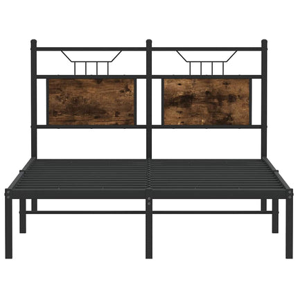 sengeramme 120x200 cm uden madras konstrueret træ røget eg