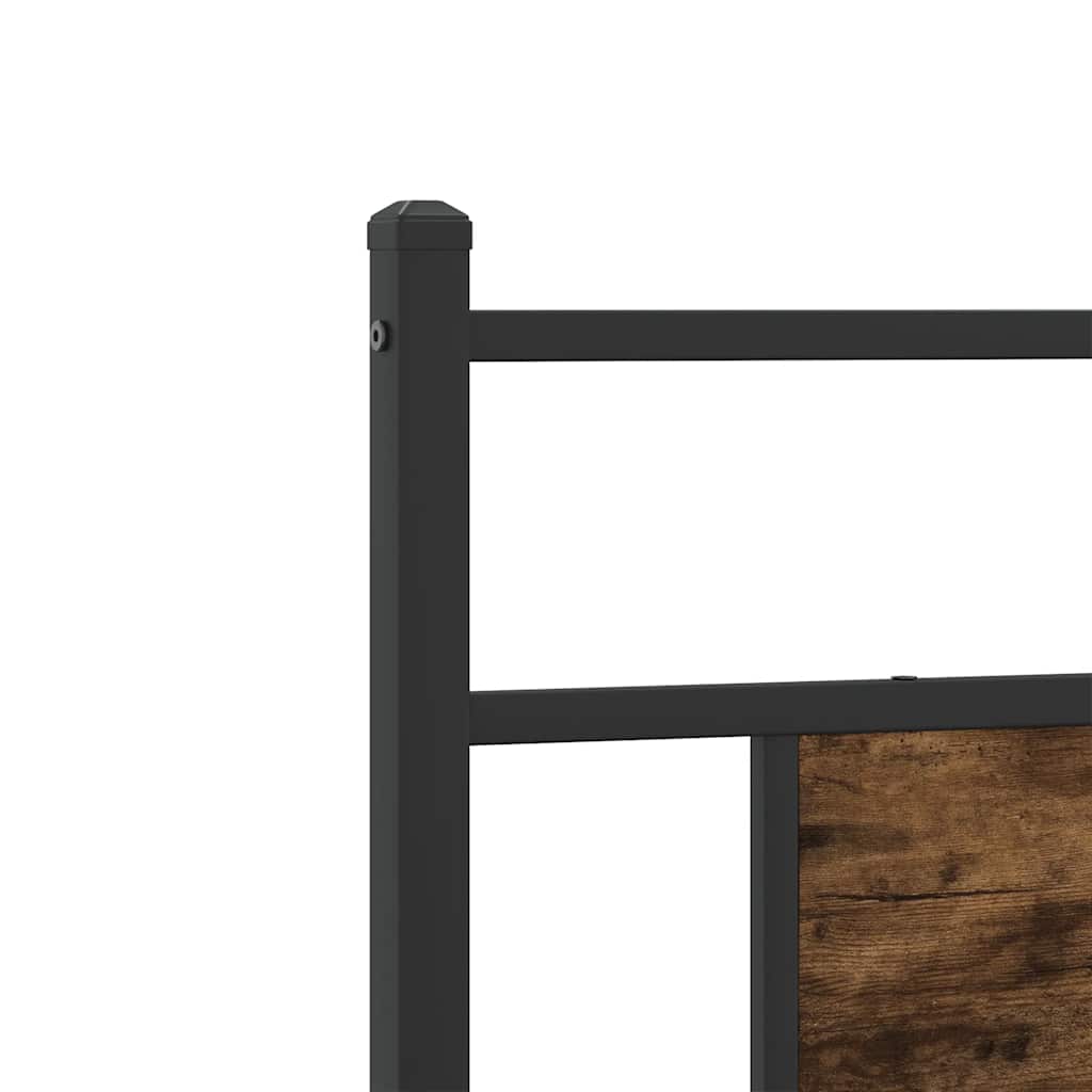 sengeramme 75x190 cm uden madras konstrueret træ røget eg