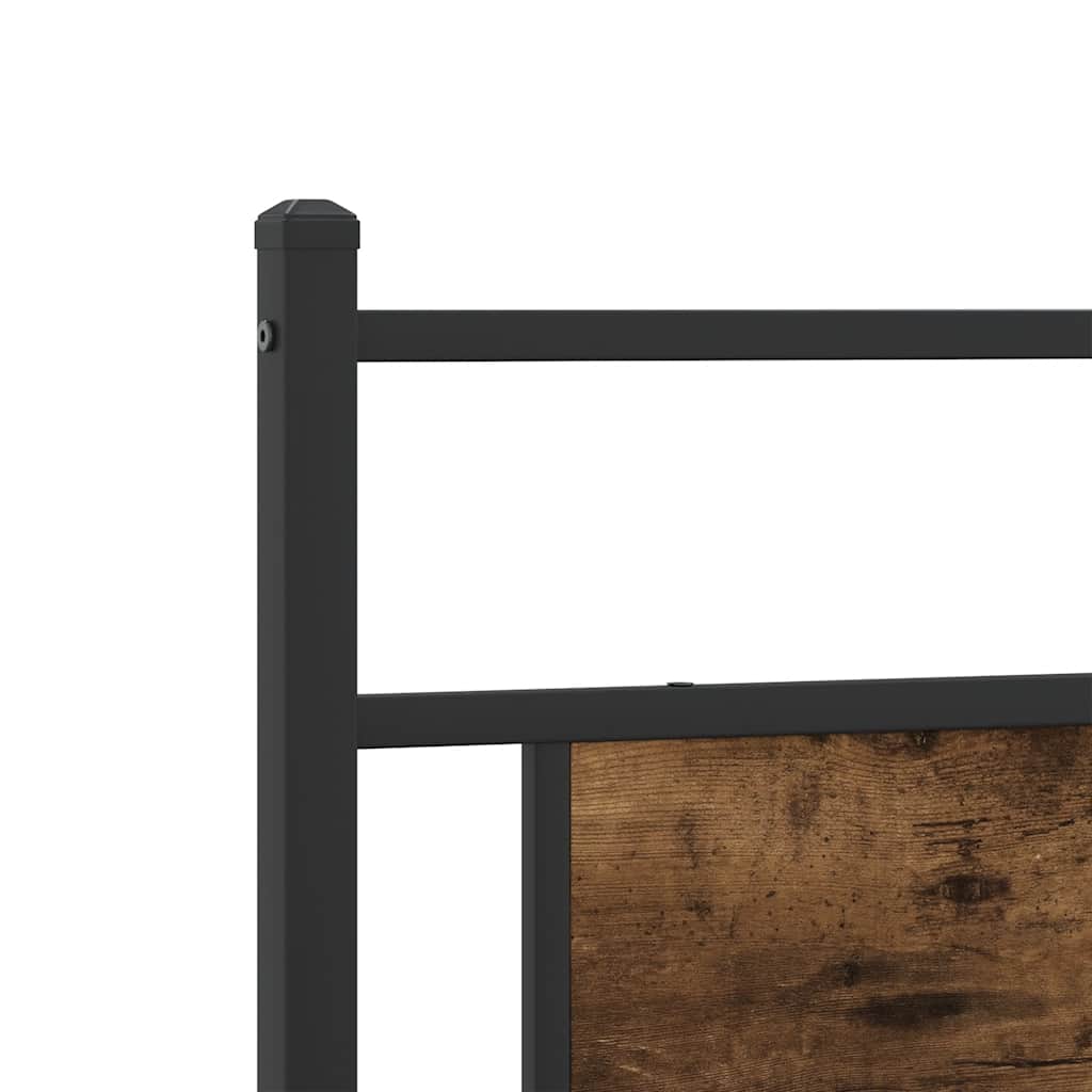 sengeramme uden madras 107x203 cm konstrueret træ røget eg