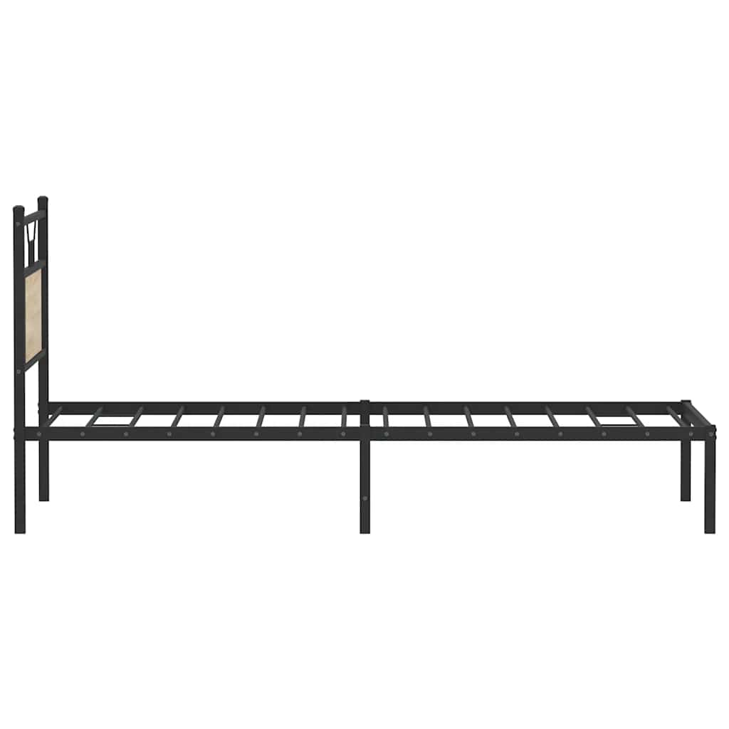 sengeramme 75x190 cm uden madras konstrueret træ sonoma-eg