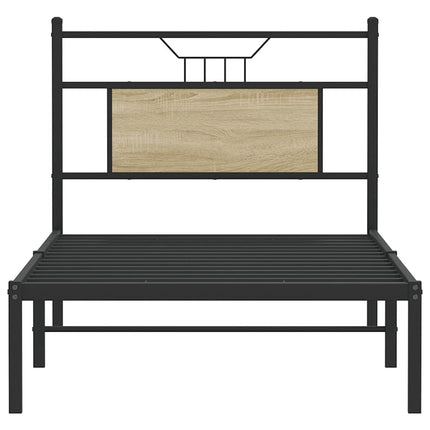 sengeramme 80x200 cm uden madras konstrueret træ sonoma-eg