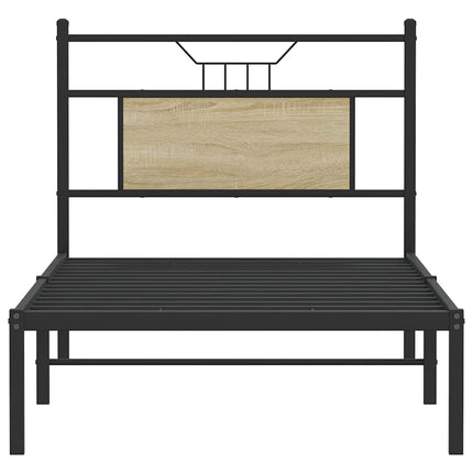 sengeramme 90x190 cm uden madras konstrueret træ sonoma-eg