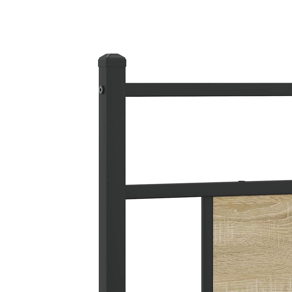 sengeramme 90x190 cm uden madras konstrueret træ sonoma-eg
