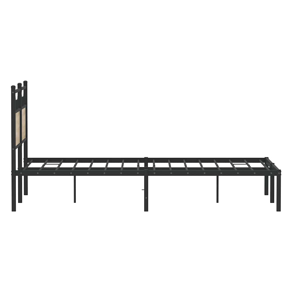 sengeramme 120x200 cm uden madras konstrueret træ sonoma-eg