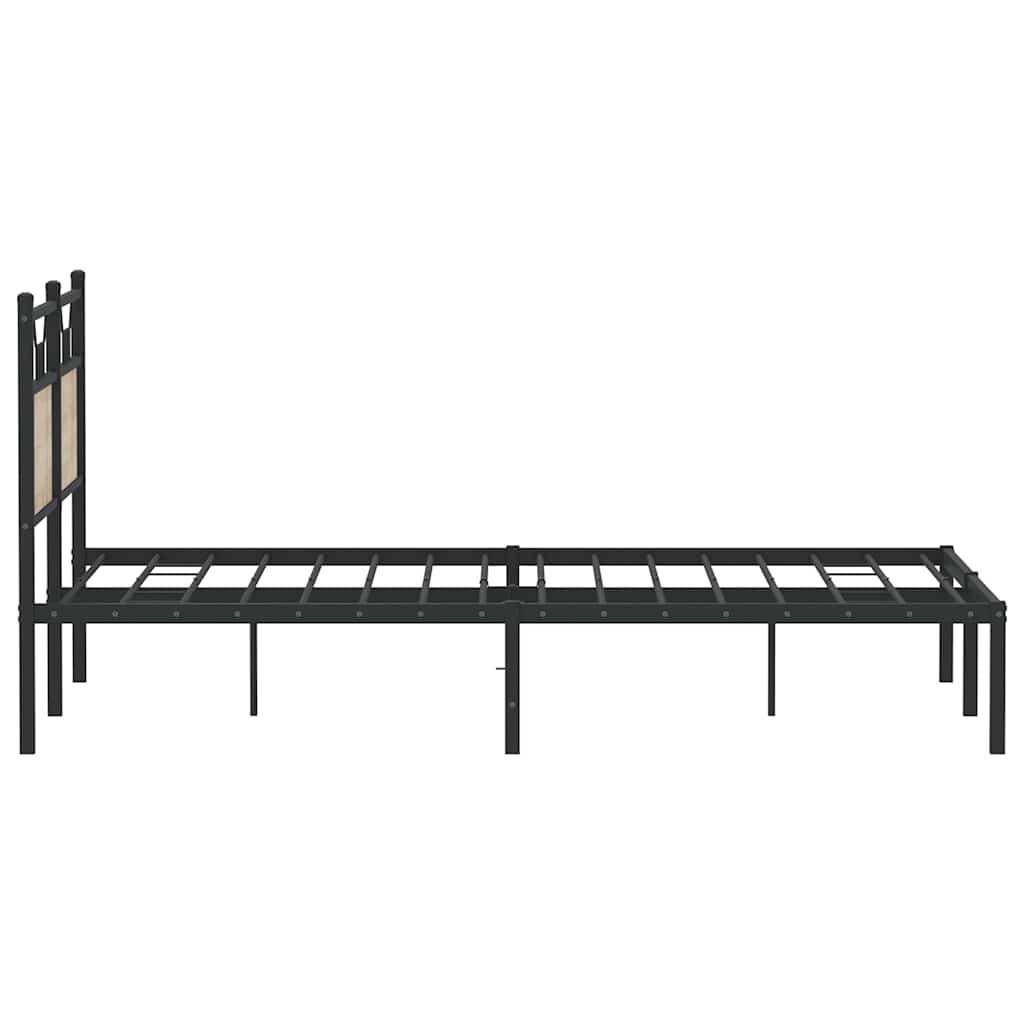 sengeramme 150x200 cm uden madras konstrueret træ sonoma-eg