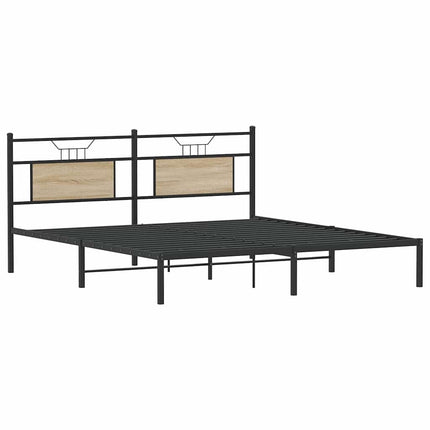 sengeramme 160x200 cm uden madras konstrueret træ sonoma-eg