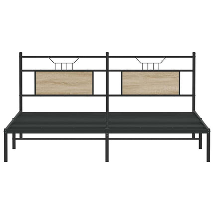 sengeramme 160x200 cm uden madras konstrueret træ sonoma-eg