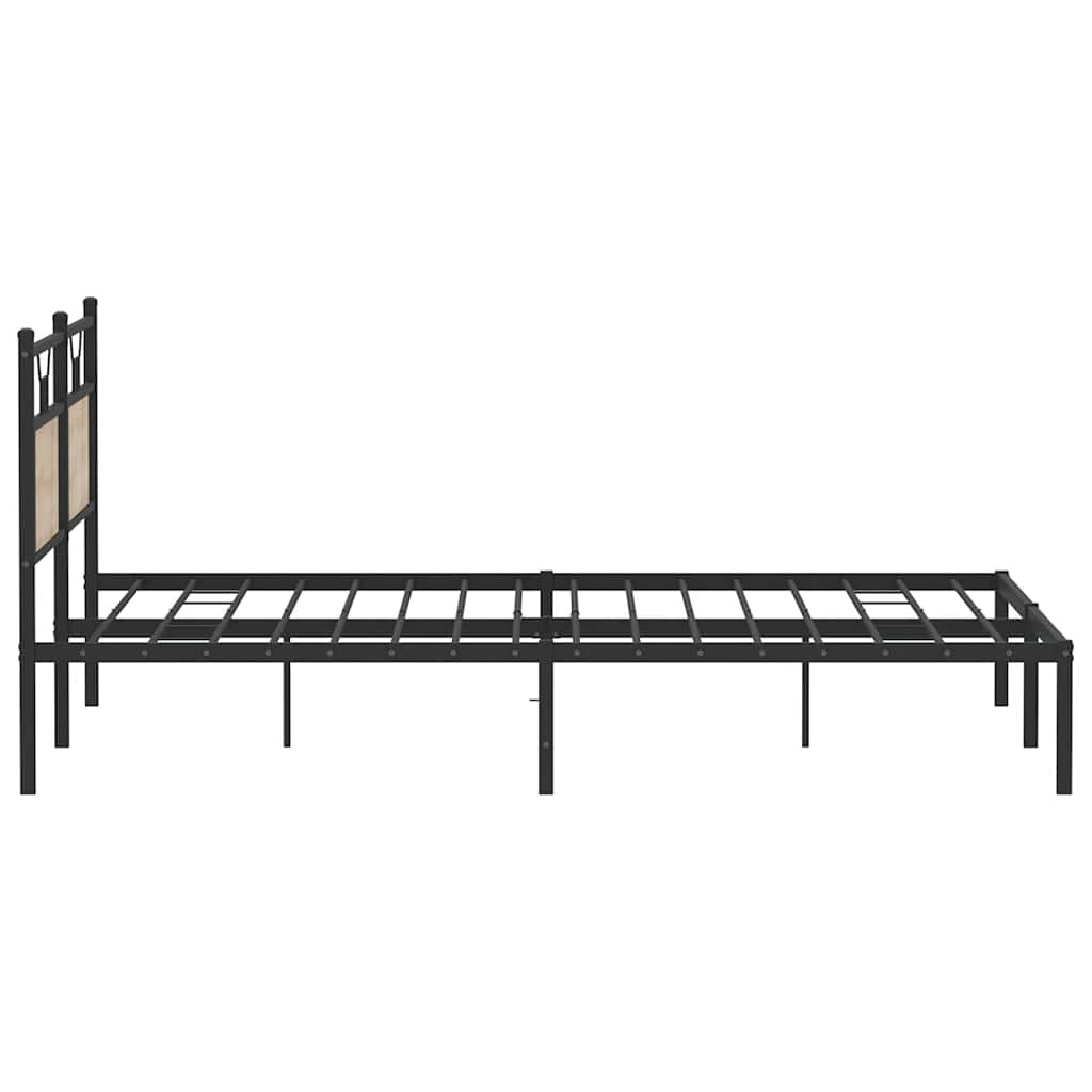 sengeramme uden madras 183x213 cm konstrueret træ sonoma-eg
