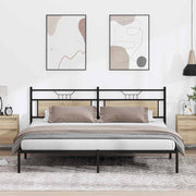 sengeramme uden madras 193x203 cm konstrueret træ sonoma-eg