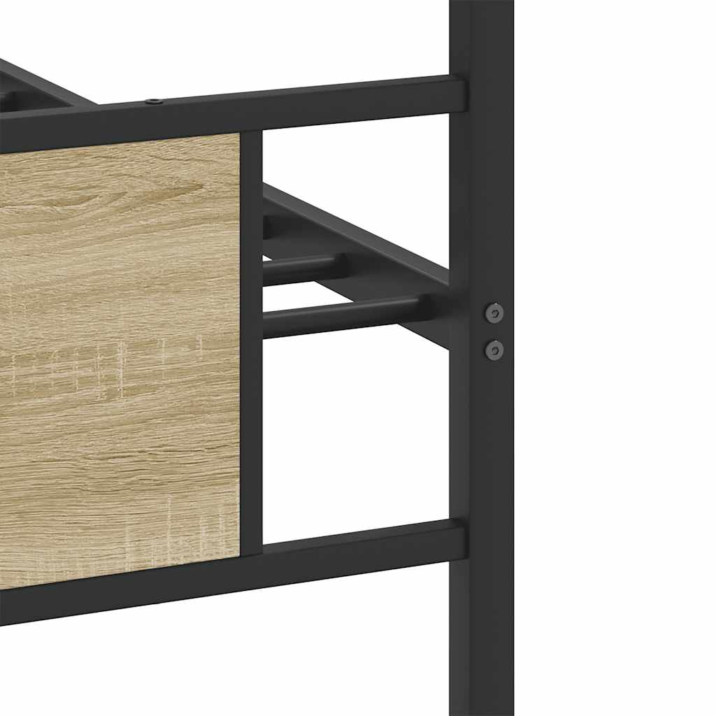 sengeramme 80x200 cm uden madras konstrueret træ sonoma-eg