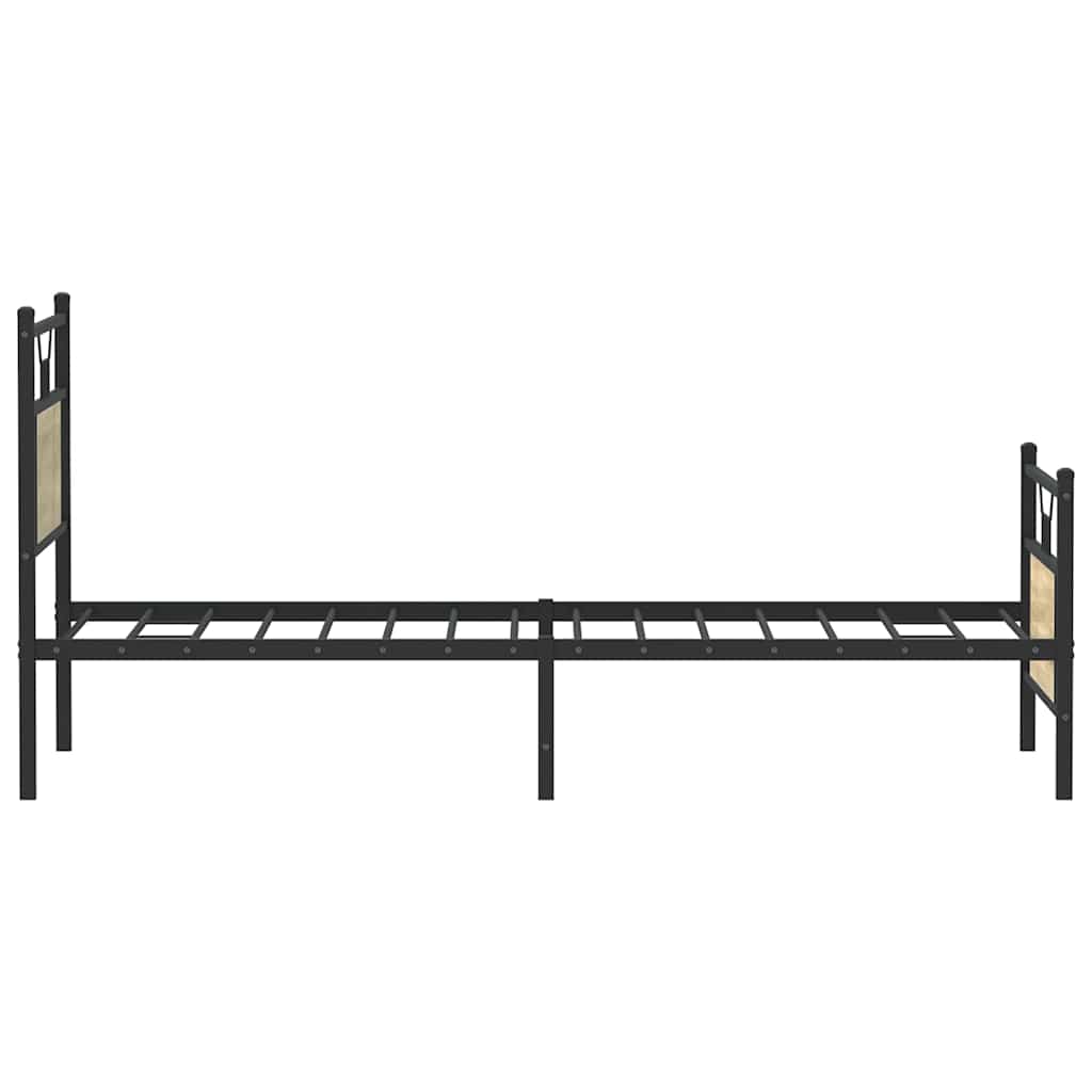 sengeramme 90x200 cm uden madras konstrueret træ sonoma-eg