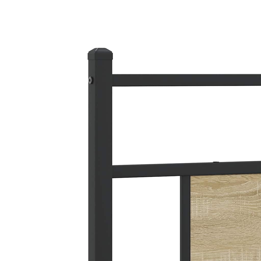 sengeramme uden madras 107x203 cm konstrueret træ sonoma-eg
