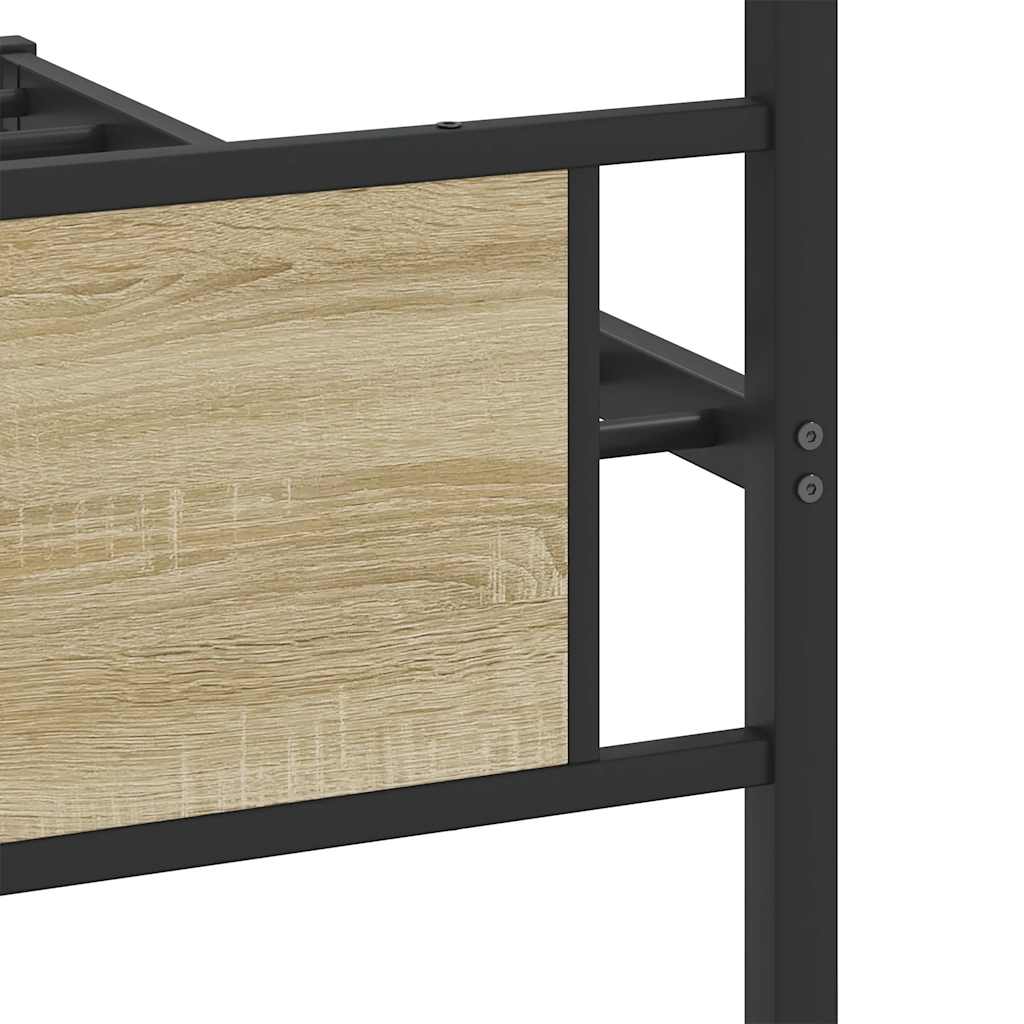 sengeramme uden madras 107x203 cm konstrueret træ sonoma-eg