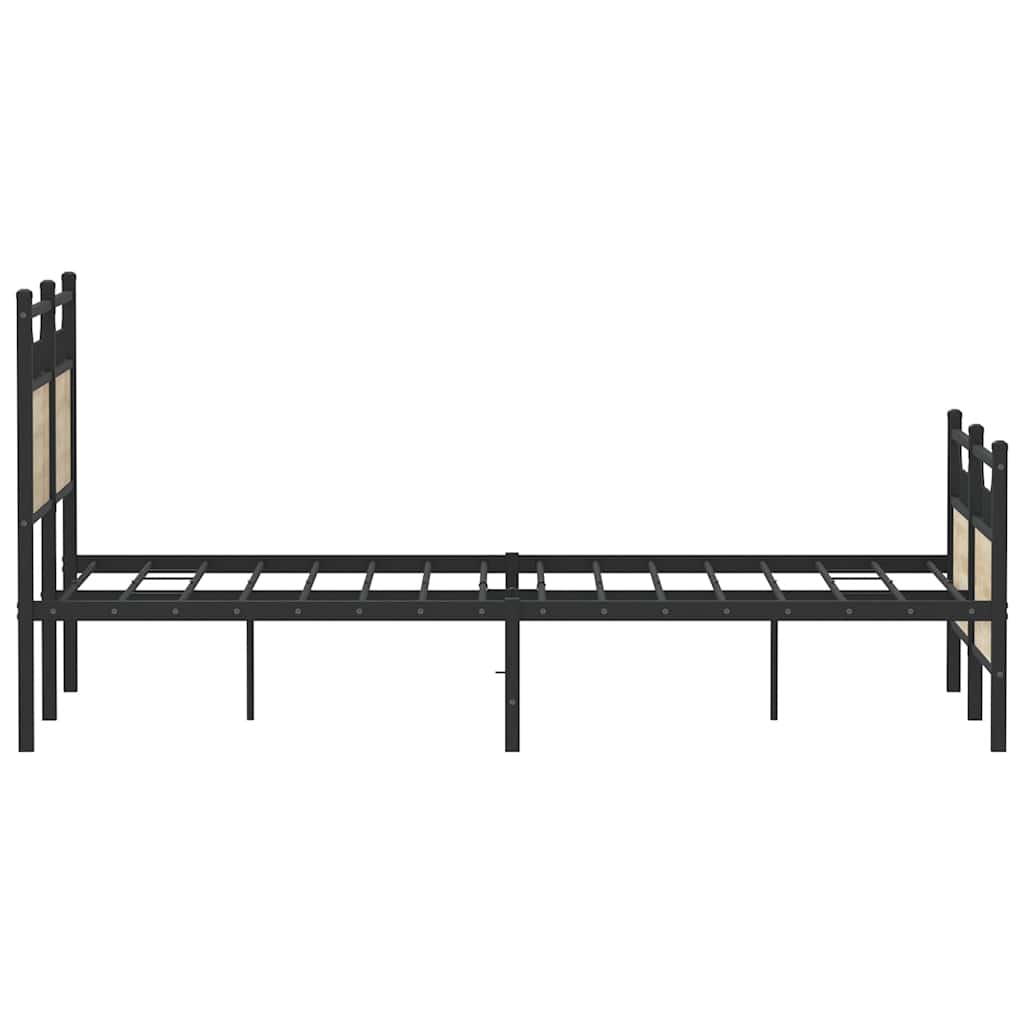 sengeramme 120x190 cm uden madras konstrueret træ sonoma-eg