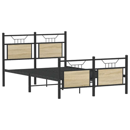 sengeramme 120x200 cm uden madras konstrueret træ sonoma-eg