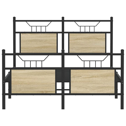 sengeramme 120x200 cm uden madras konstrueret træ sonoma-eg