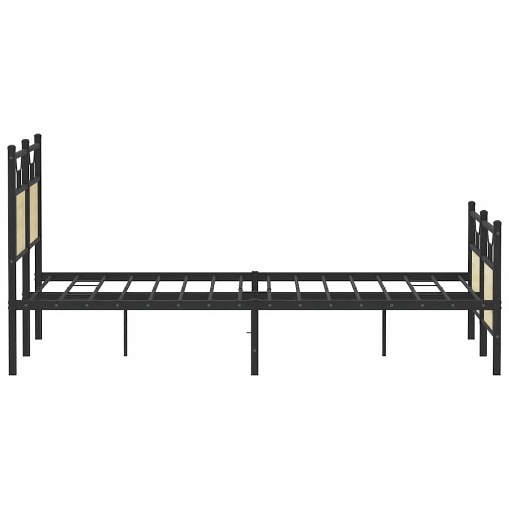 sengeramme 150x200 cm uden madras konstrueret træ sonoma-eg