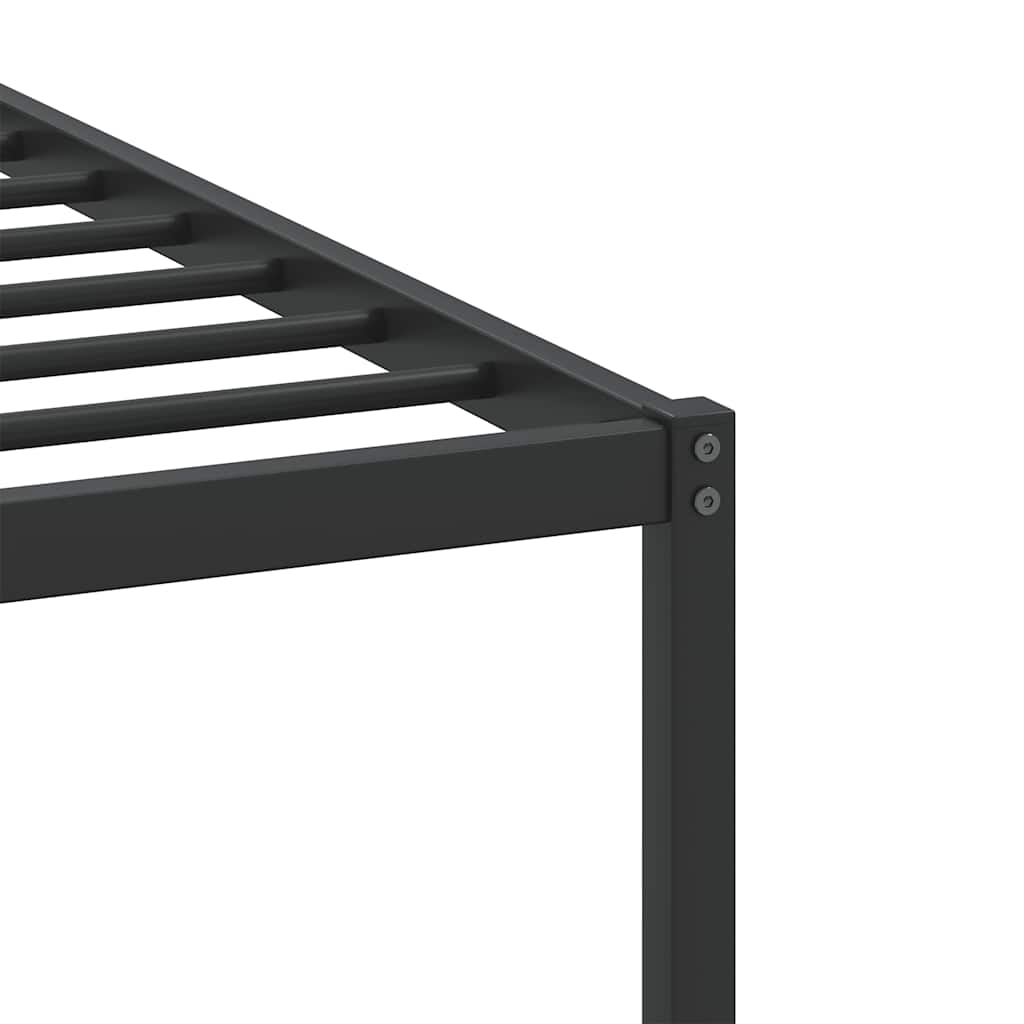 sengeramme 75x190 cm uden madras konstrueret træ brunt eg