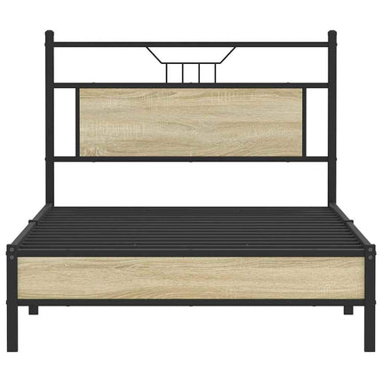 sengeramme uden madras 107x203 cm konstrueret træ sonoma-eg