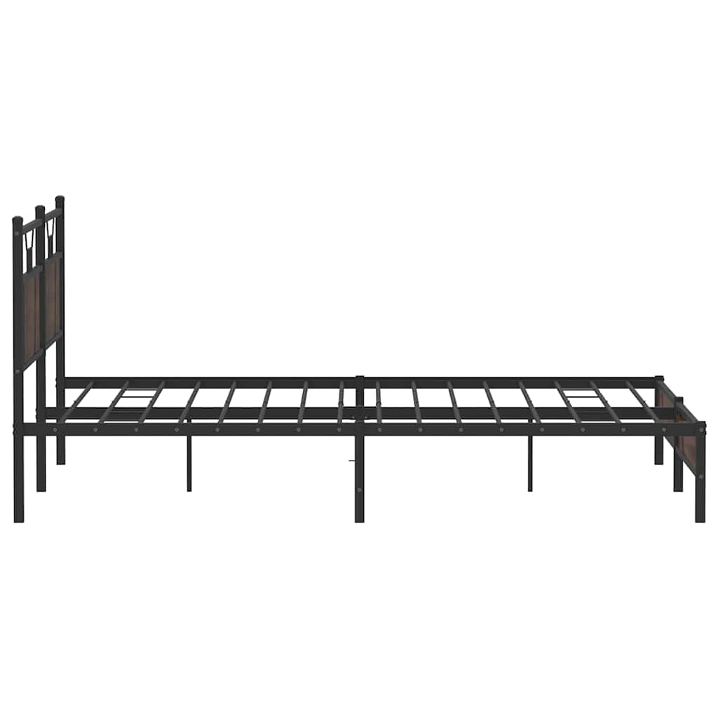 sengeramme uden madras 183x203 cm konstrueret træ brunt eg