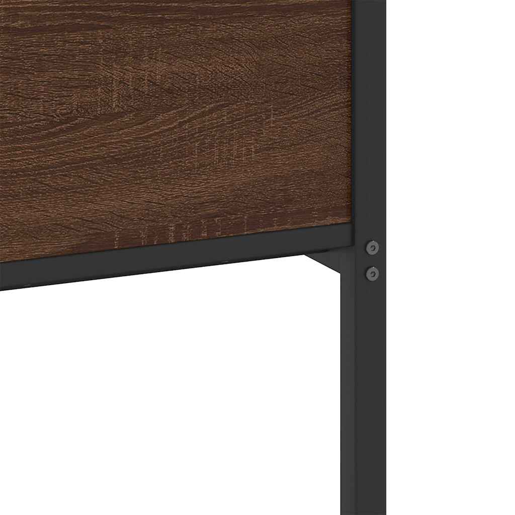 sengeramme 120x190 cm uden madras konstrueret træ brunt eg