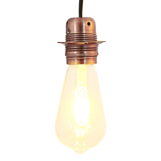 lampeholdere 2 stk rød bronze E27